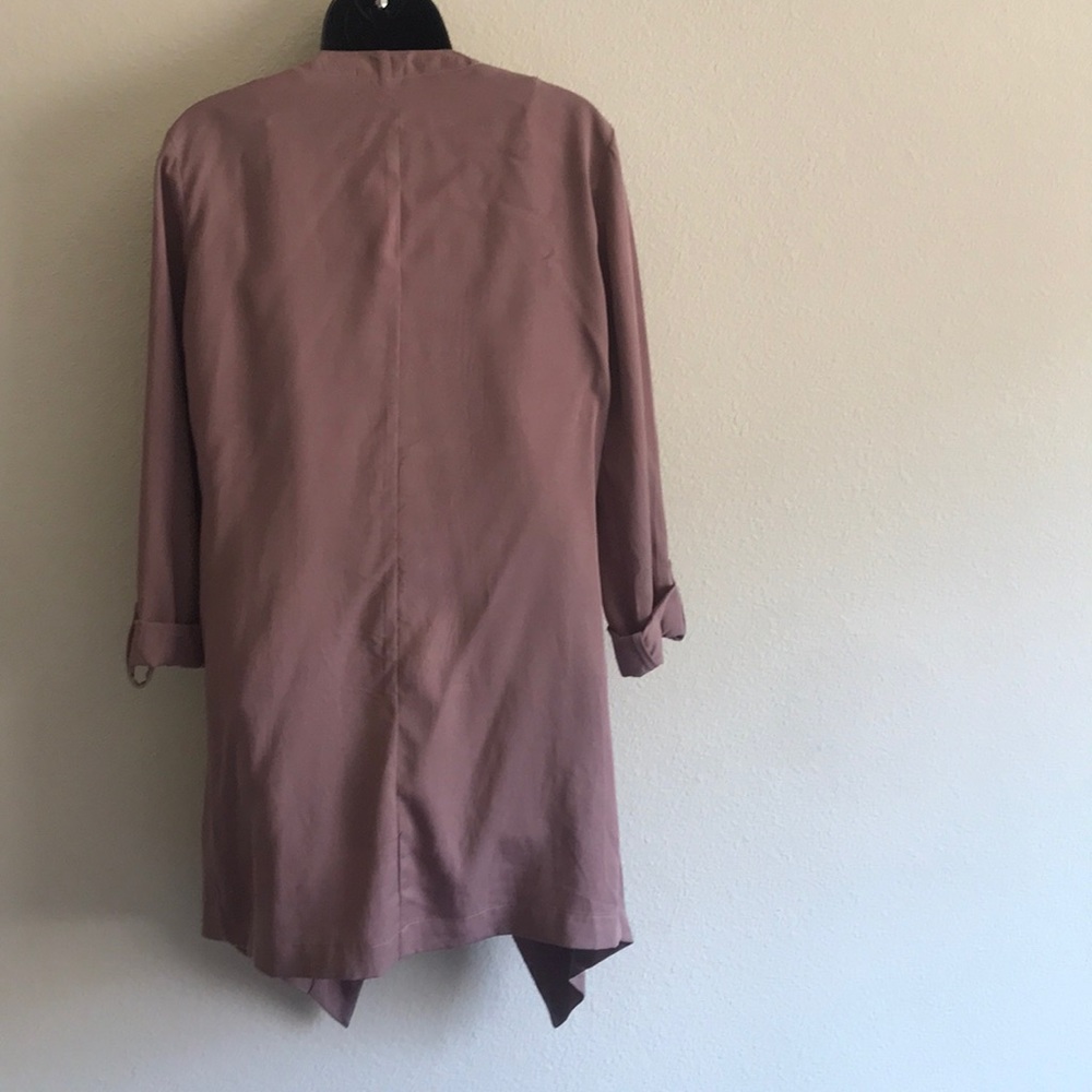 Mauve Duster/ Light Weight Jacket. Size Xs - image 3